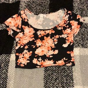 Floral crop top